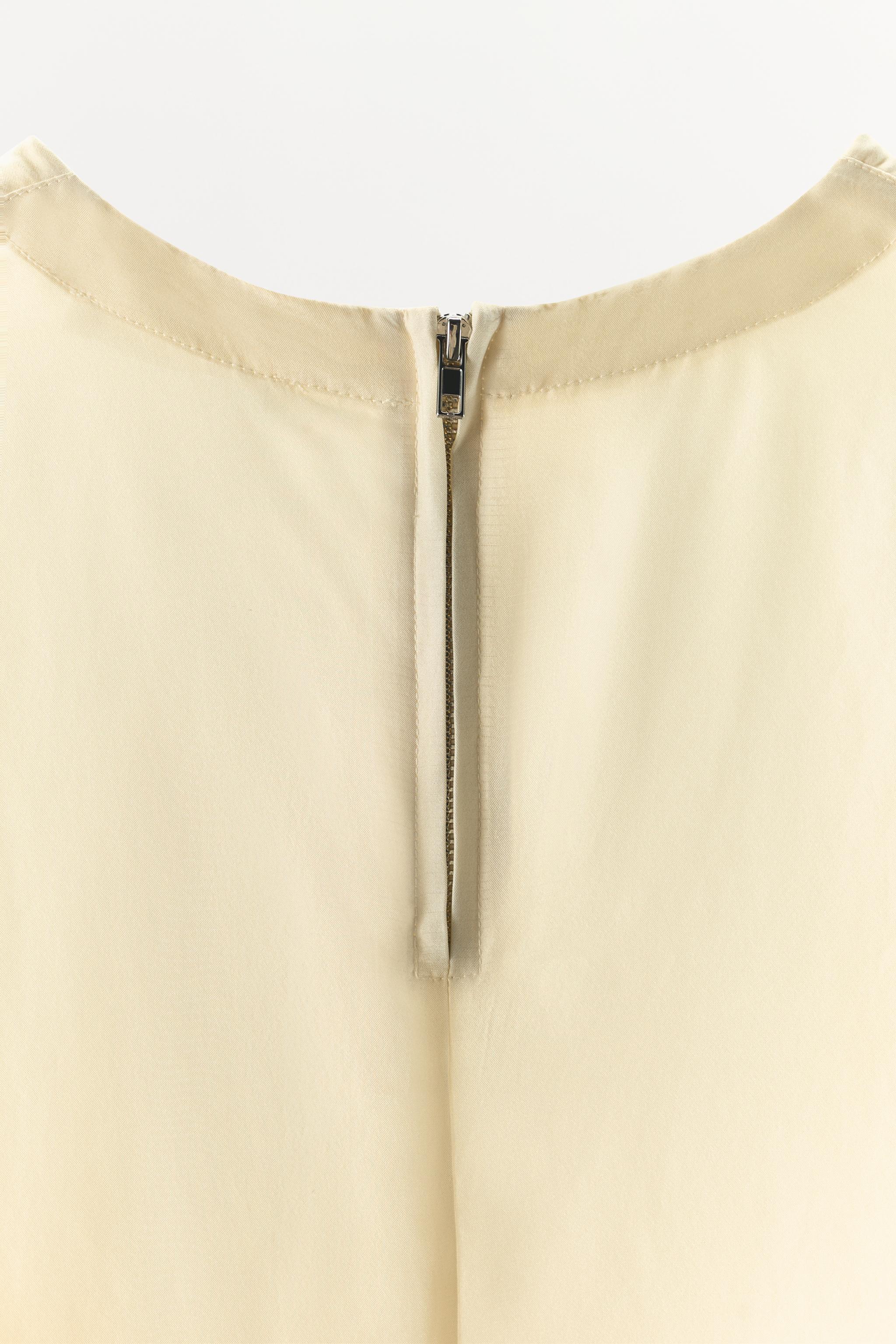 BLOUSE EN SOIE 100 % À MANCHES LONGUES